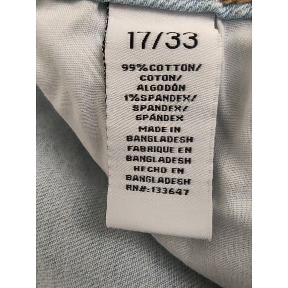 Celebrity Pink, Womens, Cut-off Shorts, Distressed, Frayed Hem, Blue, Size 17/33 - Picture 4 of 10